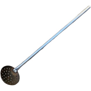 加厚钢板漏勺 大铁勺1.2米长柄捞渣勺捞篱下水道淤泥掏粪挖洞勺子