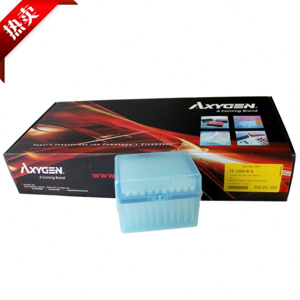 爱思进 1000ul带滤芯无菌盒装蓝吸头TF-1000-R-S   96支/盒