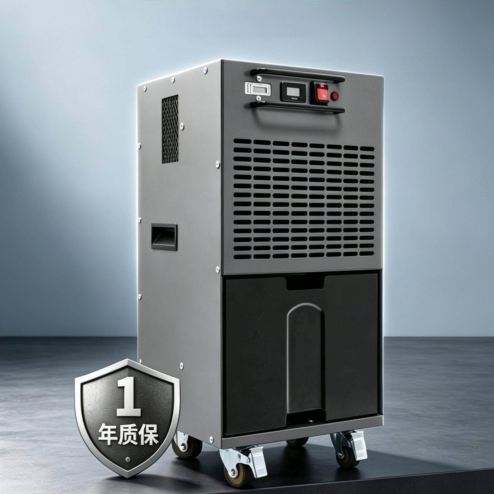 工业除湿机20L/35L商用地下室仓库车间除湿设备移动式金属机身