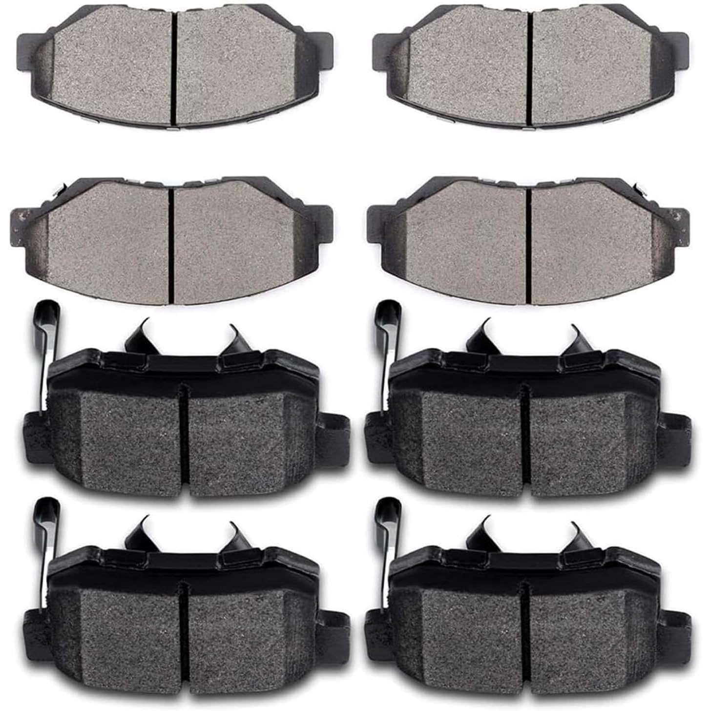 TALAMOYI 8PCS Front & Rear Disc Brake Pads Set D1086 D914 Fo