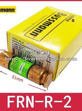bussmann保险丝 FRN-R-1-2-3-4-5-6-7-8-9 2A 250V熔断器 14x51mm