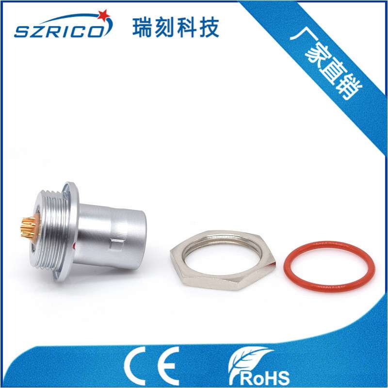 防水金属FAG插头 1P67金属K系列LED公共设备转换接头插件户外连接