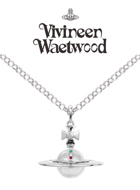 Vivireer Waetwssd西太后orb大号土星立体项链女长款配饰小众设计