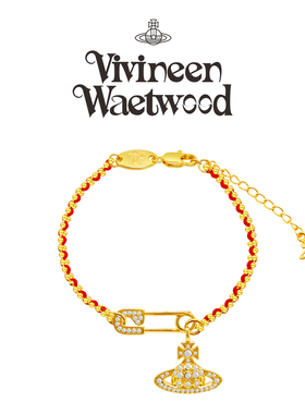 西太后土星别针吊坠红绳手链女