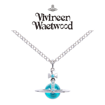 Vivireer Waetwssd西太后orb大号土星立体项链长款高级感轻奢小众
