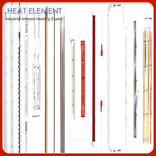 短波半镀白加热管吹瓶机加热管吸塑机封边机用红外线加热管配件