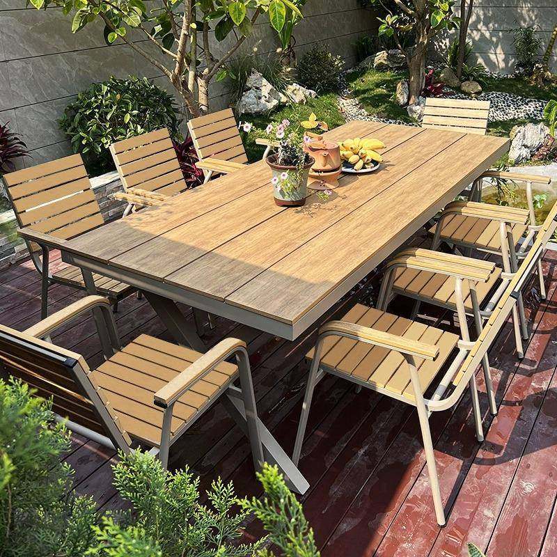 户外桌椅庭院花园别墅外摆防水防晒露天休闲塑木桌椅露台室外桌椅,农机/农具/农膜,其它农用工具,淘宝优惠券,粉丝福利购,淘宝优惠卷