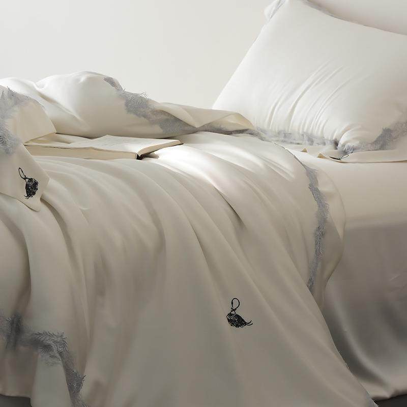 MARK CROSS高端奥地利兰精天丝四件套夏季凉感床单被套可裸