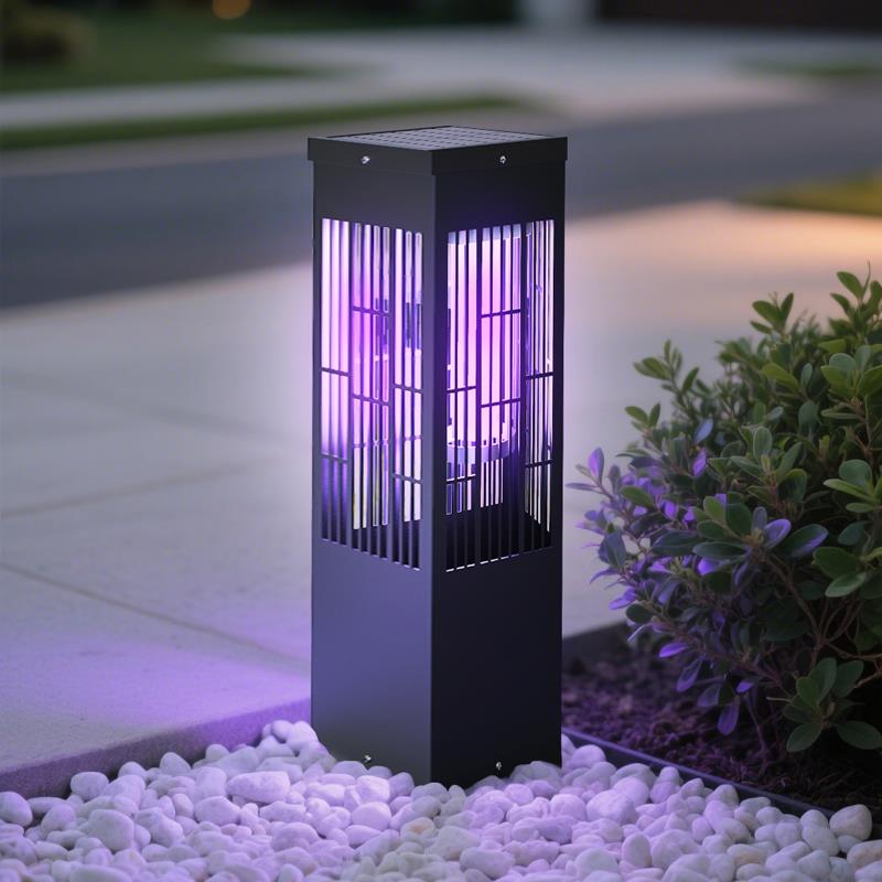 太阳能灭蚊灯室外家用防水花园户外接电庭院草坪电击神器驱蚊虫灯