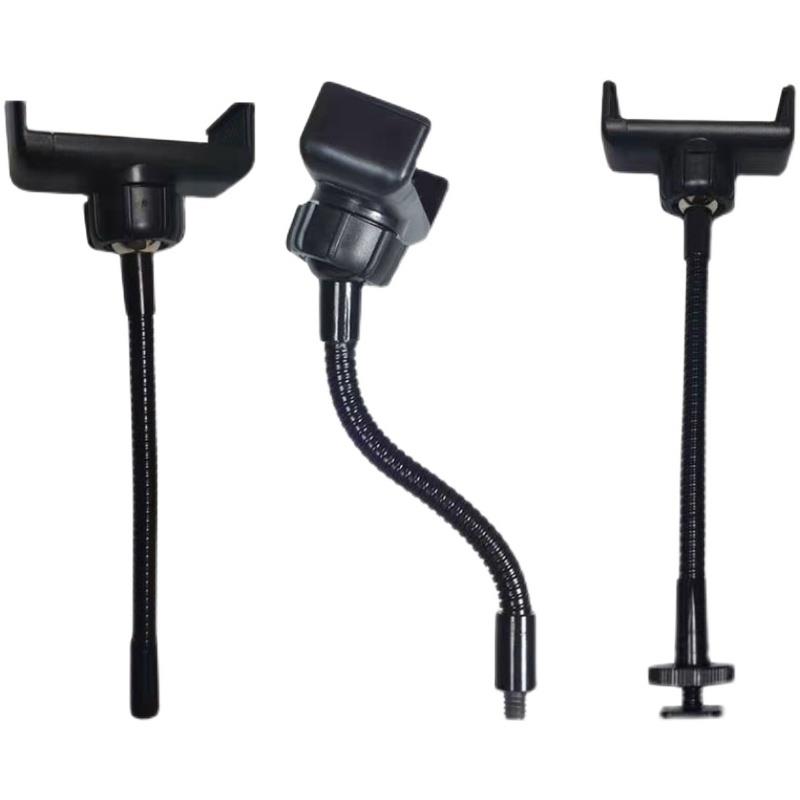 直播补光灯软管拍照支架头配件手机夹伸缩夹360度弯曲旋转俯拍1/4