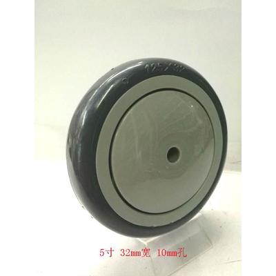 中冠脚轮5寸担架车救护车货架静音轮子 防缠纺灰防垃圾单轮