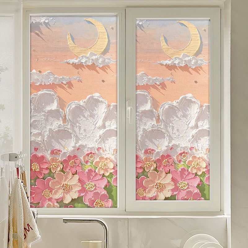 齐拉拉玻璃贴纸透光不磨砂防窥透光防走光卫生间厕所门窗贴膜