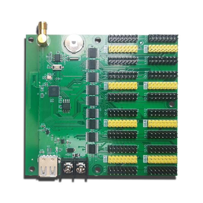 瑞合信控制卡RHX8-6WU3200B无线卡室外单双色滚动LED显示屏