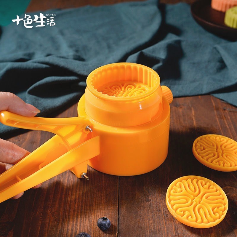 手压式半自动可调厚度反扣式月饼模具商用冰皮绿豆糕点模清明果模