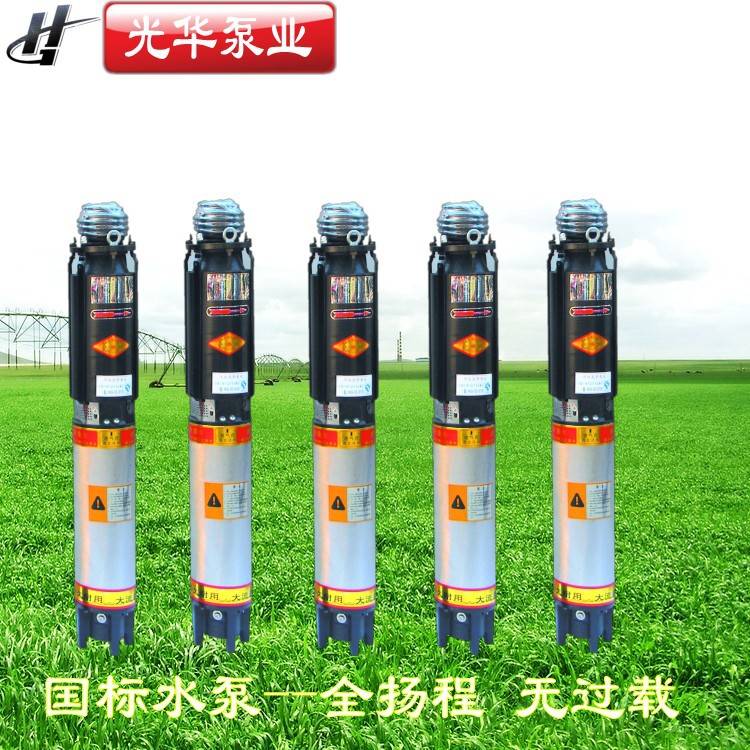 380V QS 小型潜水泵大流量高扬程 宽电压不锈钢电机 滴灌可用水泵