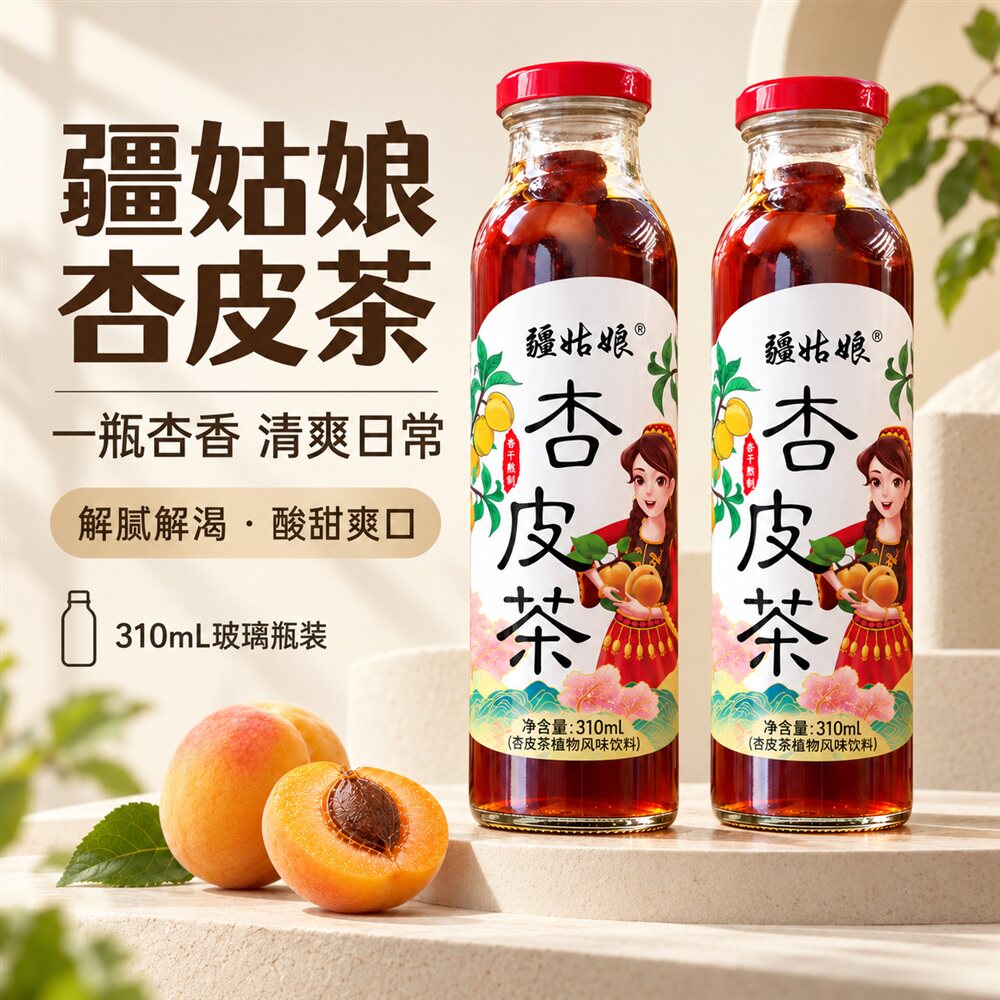 疆姑娘杏皮茶新疆特产杏皮水酸甜
