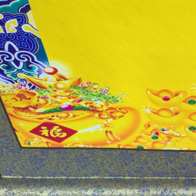 三尺三新古典老堂口道带字行楷堂单 精致手工装裱 绢布内芯屋子款