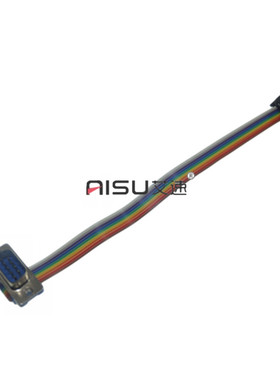 FC-10P彩排线转接线2.54转DB9公头母头FC16P转DB15P压线头FC10/DB