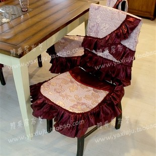 风格 餐椅套 椅垫椅套 满200元 餐椅垫套装 欧式 餐桌布台布 包邮