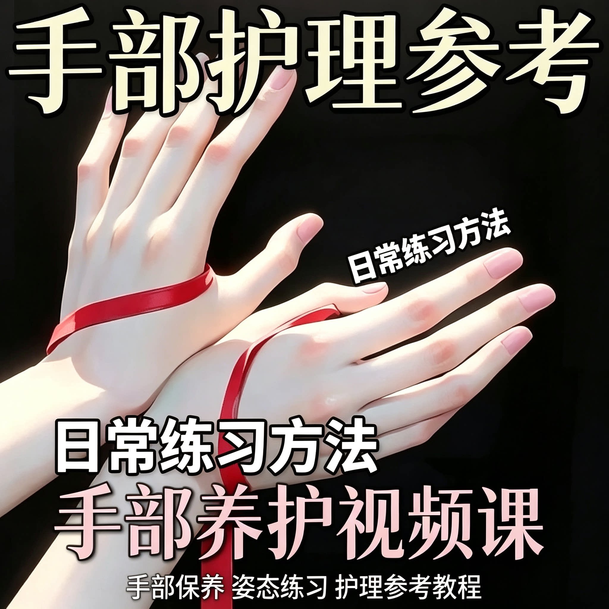 手部护理养护课程手部保养姿态调整日常练习方法参考视频课