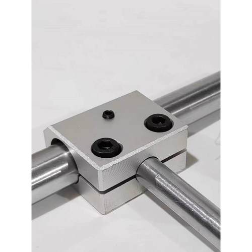 光轴夹三通支架T型固定夹块连接件90度直角夹光轴支架锁紧管夹具