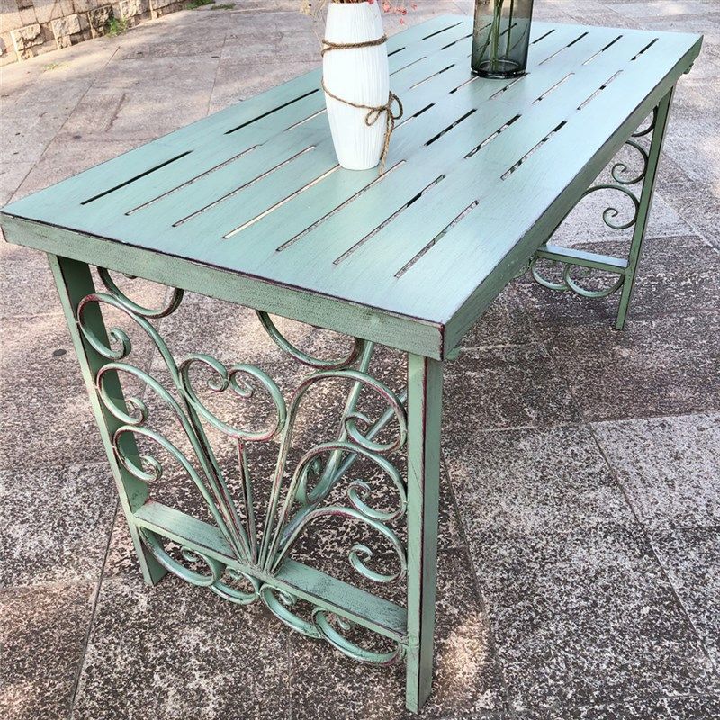 欧式花园桌椅户外桌阳台桌子餐厅休闲吧家用书桌茶几庭院花园长桌