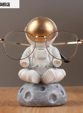 新款眼镜支架眼镜座太空人宇航员眼镜店展示架装饰眼镜收纳摆件