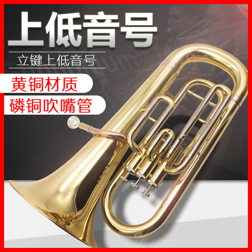 降B调立健上低音号初学专业演奏级铜管号西洋管乐器带便携箱包