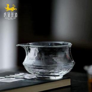 日式功夫茶具玻璃公道杯高硼硅加厚耐高温鹰嘴茶海透明匀杯分茶器