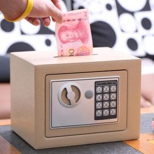 万泰 纸币储钱罐储蓄罐 创意生日礼物带锁儿童存钱罐电子密码 箱