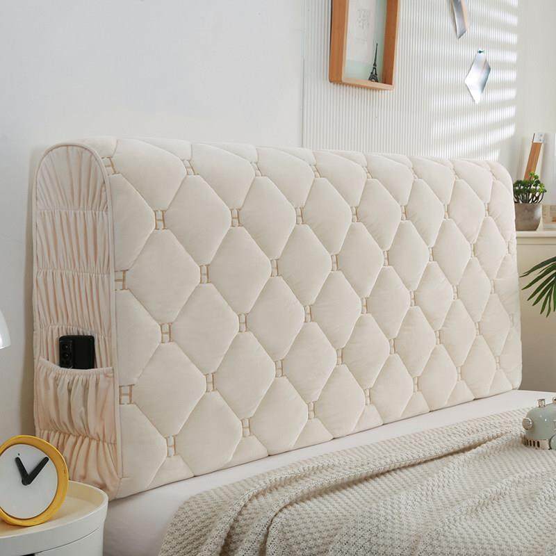 全包床头罩加厚软包床头套拆洗床头罩简约夹棉弹力布艺防尘靠背罩,居家布艺,床头罩,淘宝优惠券,粉丝福利购,淘宝优惠卷