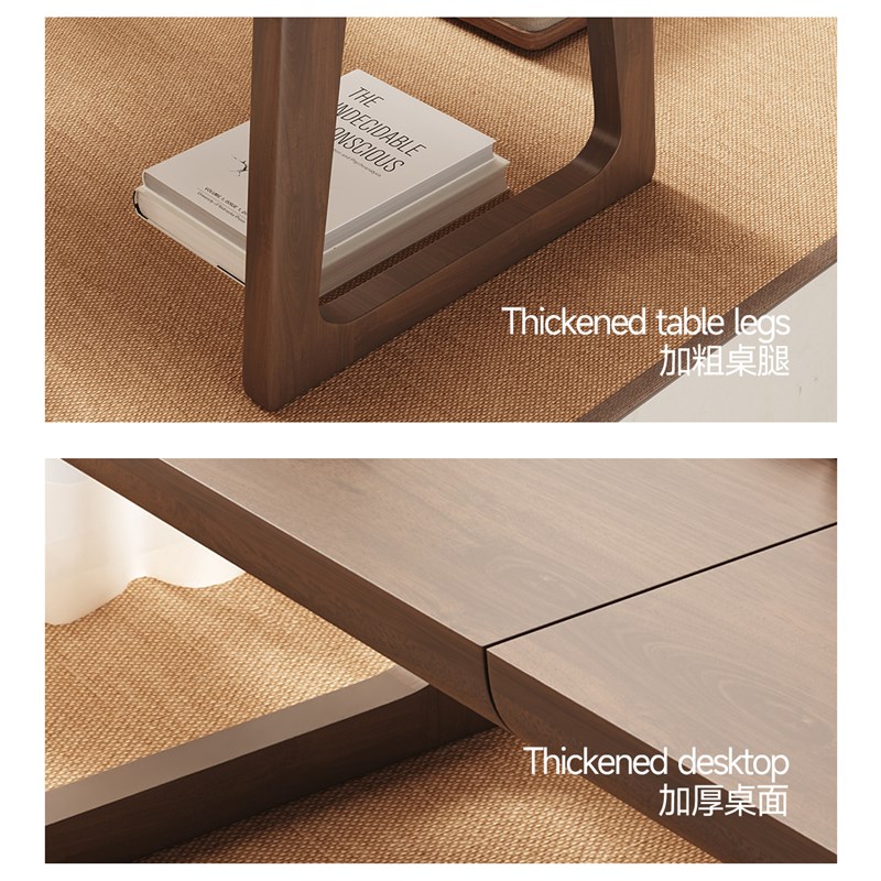 折叠飘窗小桌子实木日式榻榻米茶几阳台炕几家用轻奢高级感茶桌