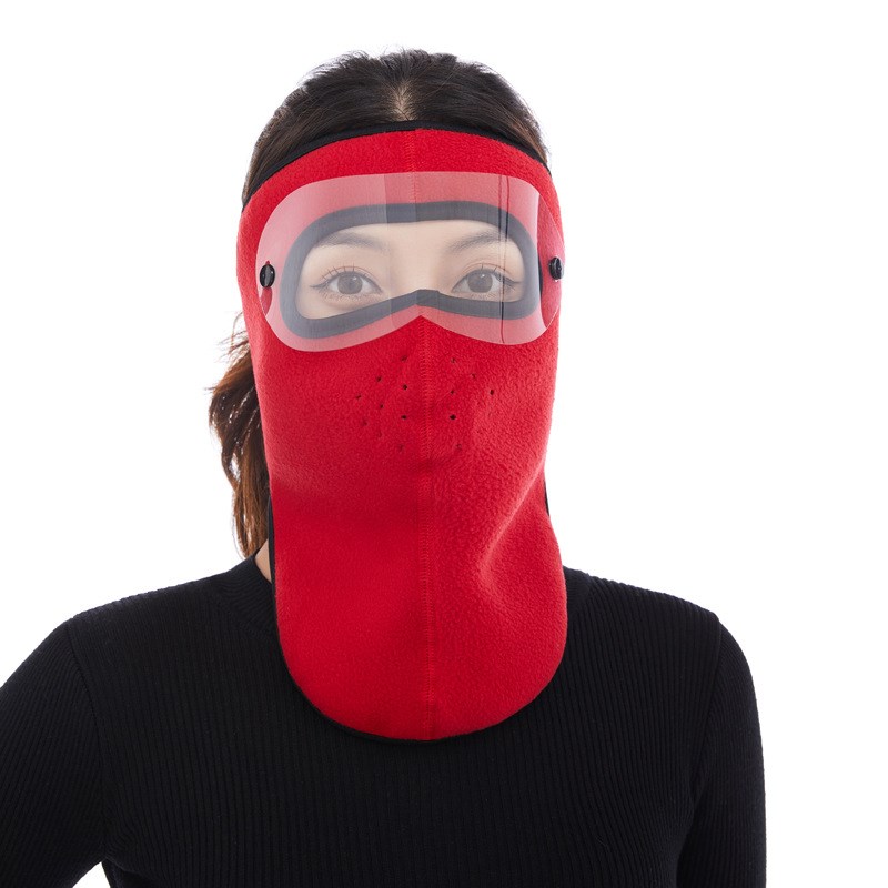 保暖面罩女士防风防寒骑行电动摩托车遮全脸口罩男冬天防冻脸基尼