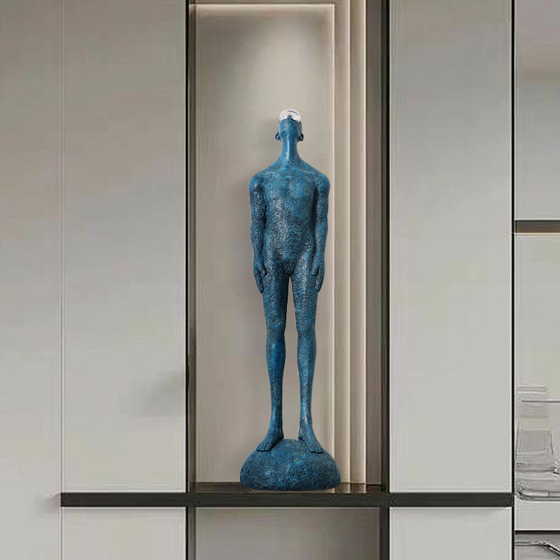 现代抽象b水滴人物创意摆件客厅家居玄关壁龛站立人形雕塑软装饰