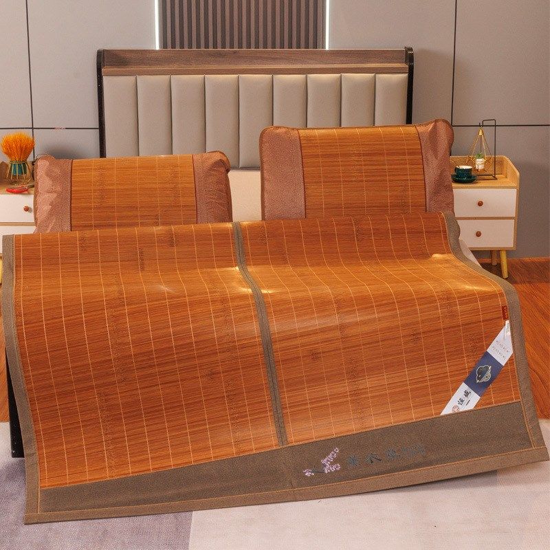 凉席竹席2024夏季双人草席夏天可折叠两用学生单人冰丝席子藤席子,床上用品,竹席,淘宝优惠券,粉丝福利购,淘宝优惠卷