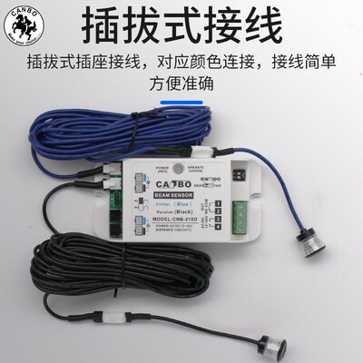 CNB-218D自动门防夹安全光线电眼头感应门红外对射单双束M-218D