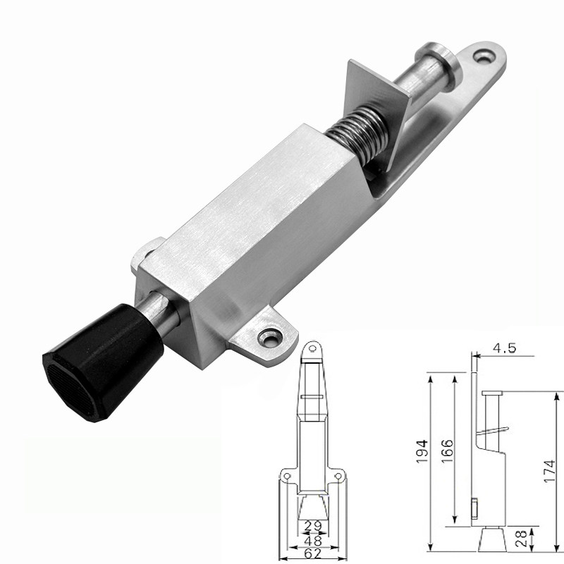 脚踏门吸不锈钢304门定位器制动器定门器止摆器脚踩门挡门碰门阻