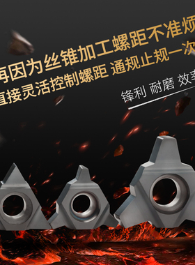 防震小孔螺纹刀梯形内牙刀粒数控挑丝刀/t型车床抗震HUNR8-12刀杆