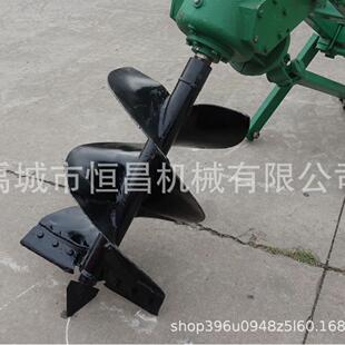 四轮拖拉机后带打坑机打洞机挖树坑机器