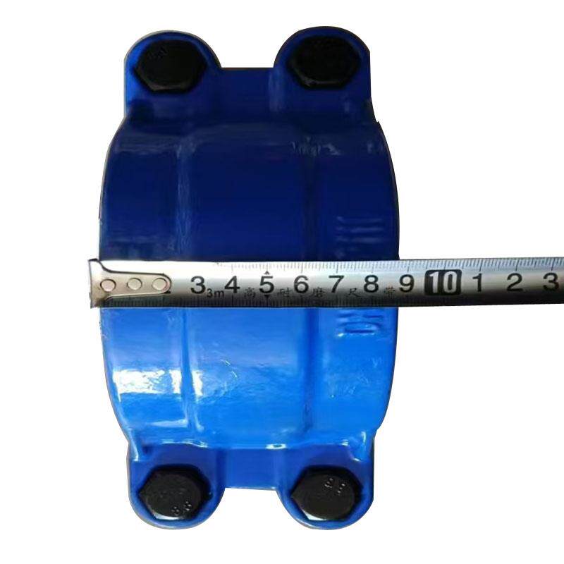 铸铁超短哈夫节90长哈夫节管道抢修器抱箍管接头管卡堵漏器