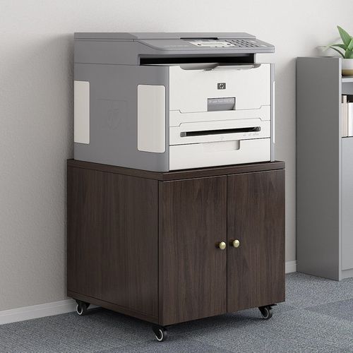落地复印机柜子底座a3打印机放置台大型木质柜办公室矮柜加轮