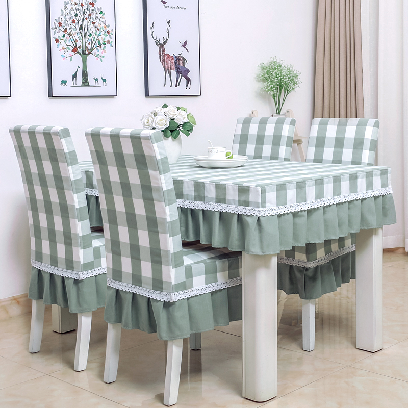 座椅套椅垫套装餐厅连体椅子套罩餐椅套现代简约家用布艺定制加厚