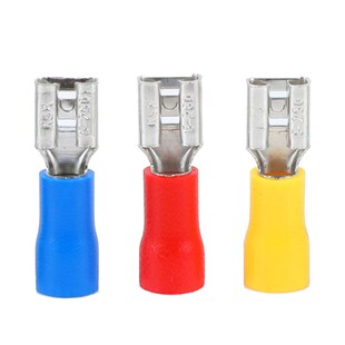 2.8插簧 黄铜 线耳母预绝缘端子 110冷压接线端子1000只 FDD1.25