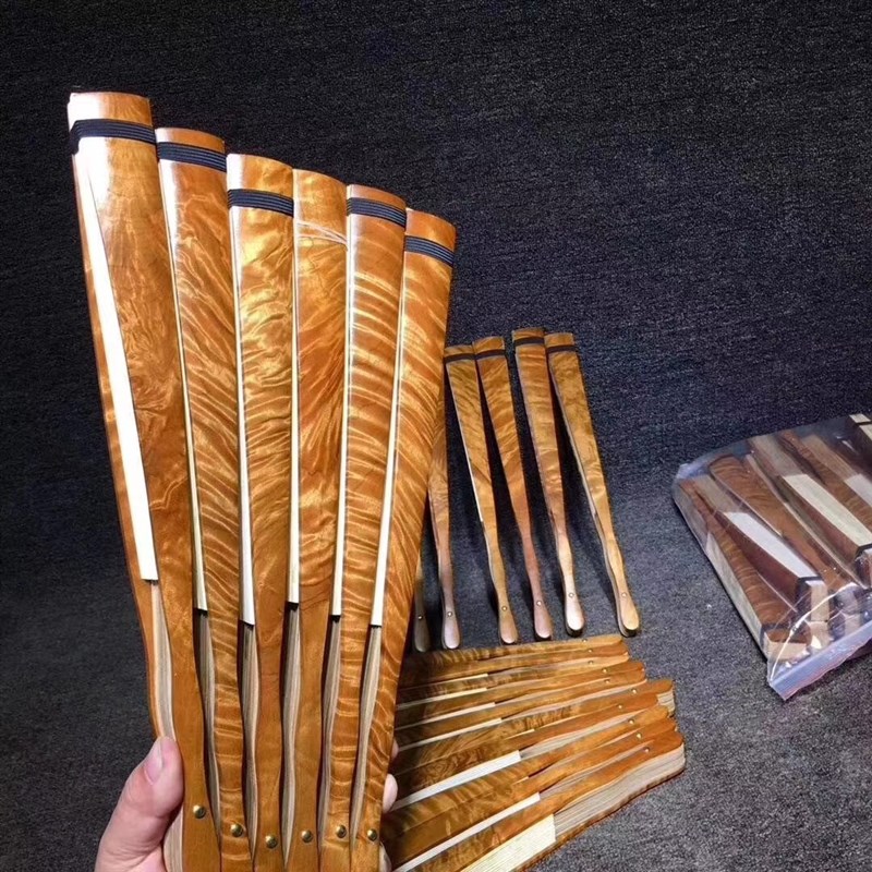 正宗金丝楠木小叶桢楠阴沉木乌木纸扇折扇提字诗词复古可定制收藏