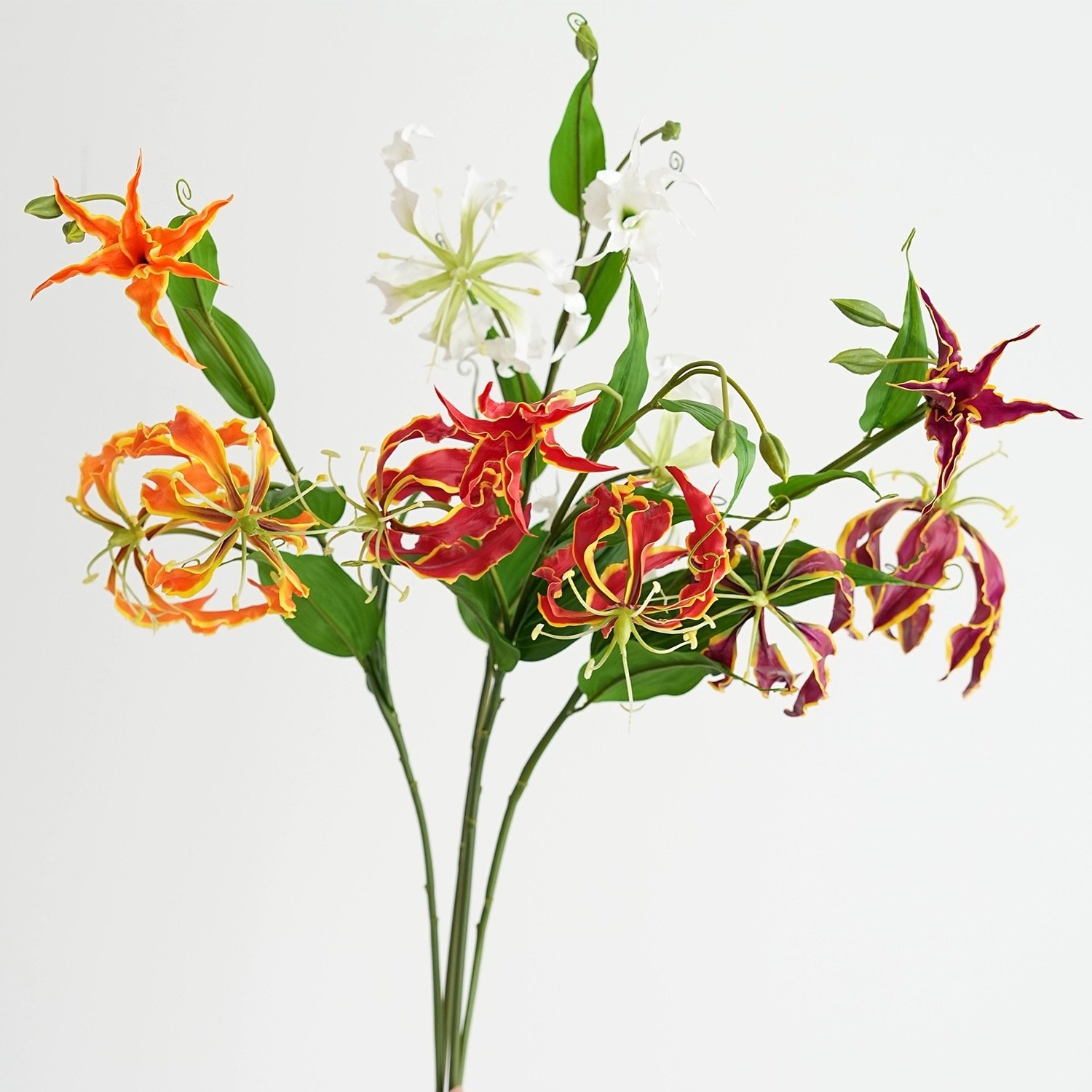 嘉兰火焰百合 高品质仿真花 美陈装置  样板间拍摄道具 装置设计