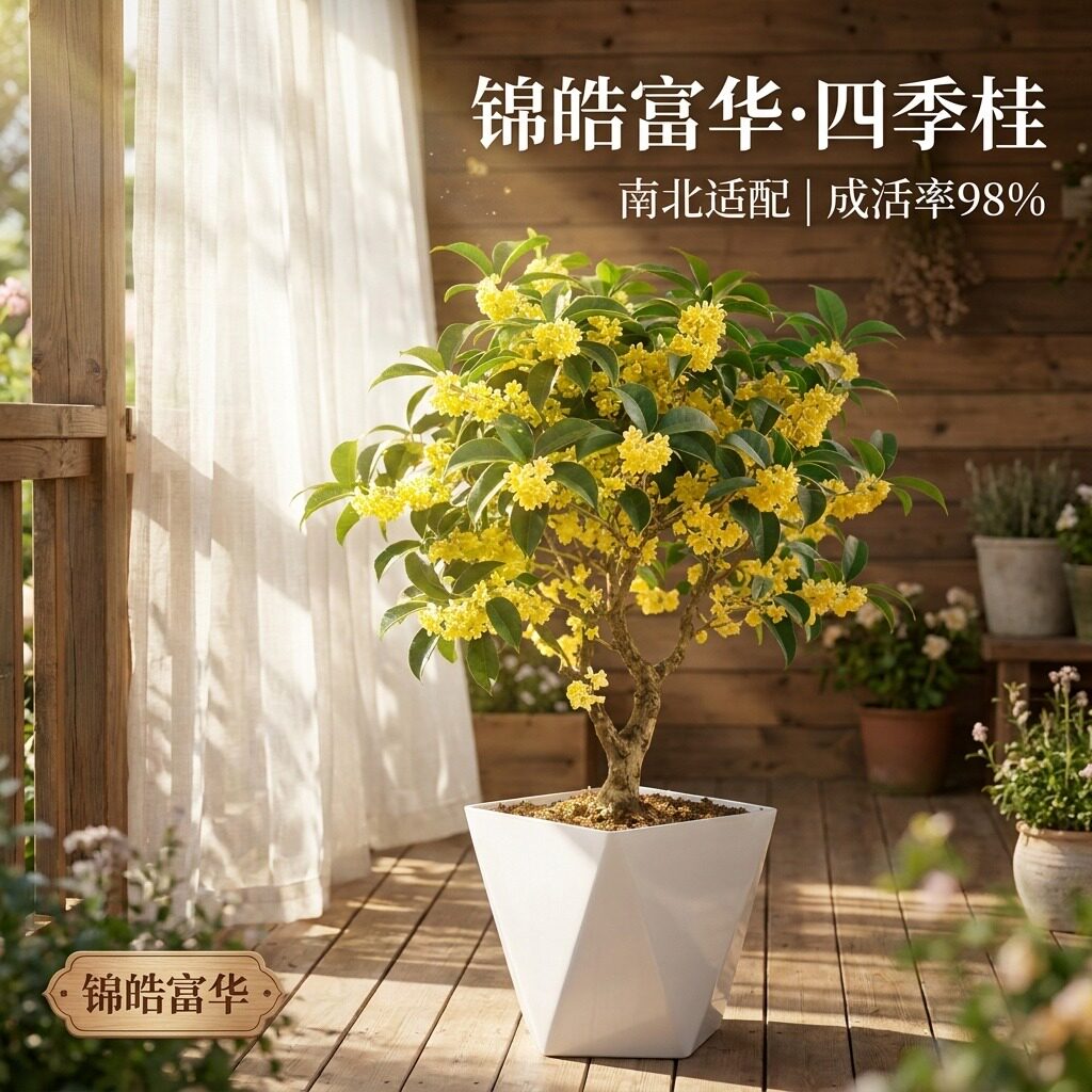 四季桂花盆栽浓香型庭院地栽金桂花卉植物室内阳台绿植办公室包邮