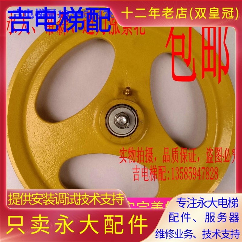 永大电梯涨紧轮河北东方XS3底坑轮直径26cm轴承6003蒂森通力