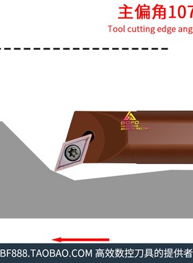 107.5度弹簧钢刀杆D08K/D10K/D12M/D14N/D16Q/D20R -SDQCR 07/11