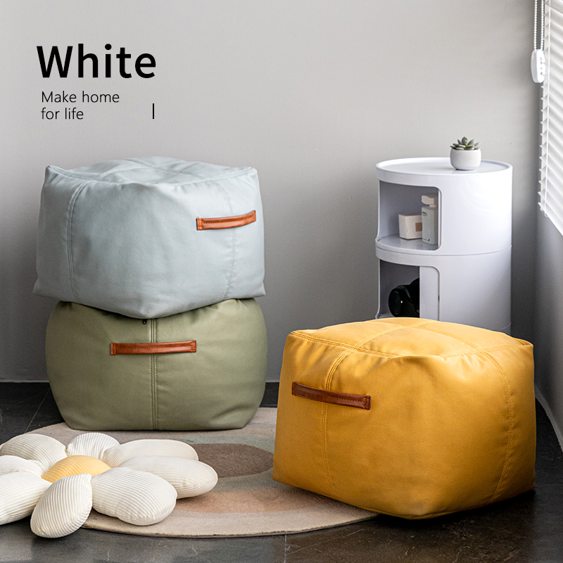关于白客厅布艺沙发凳简约小凳子家用矮凳子门口创意换鞋坐墩方凳