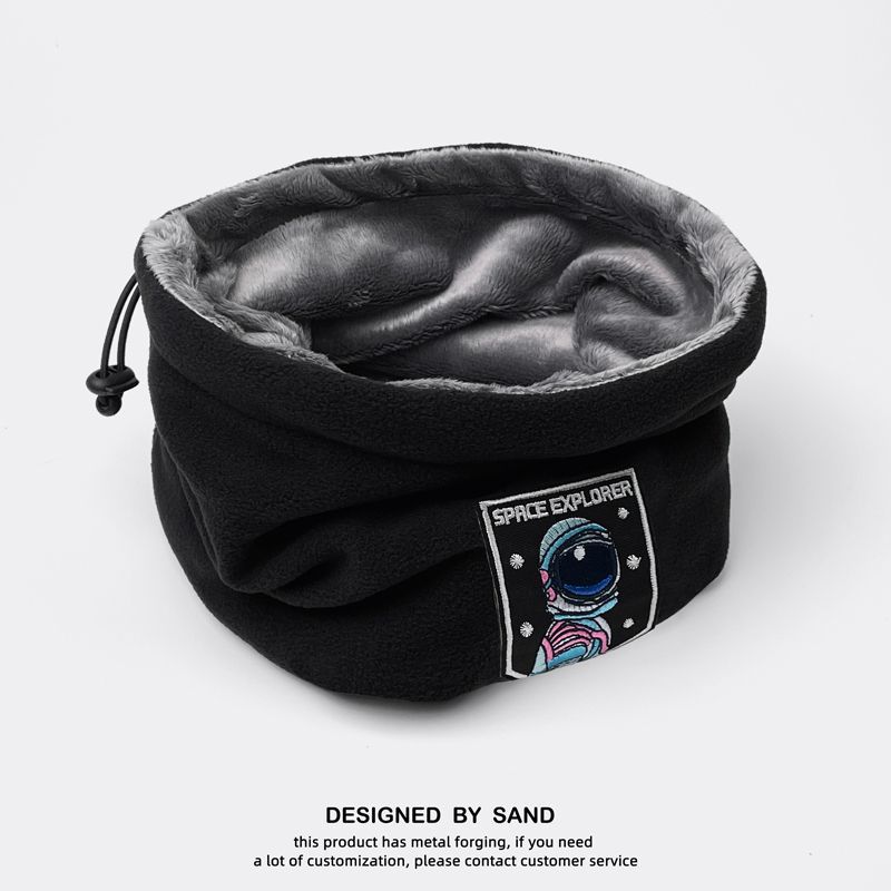 个性围脖男潮秋冬季保暖围巾潮牌女骑行防风面罩加厚百搭护颈脖套